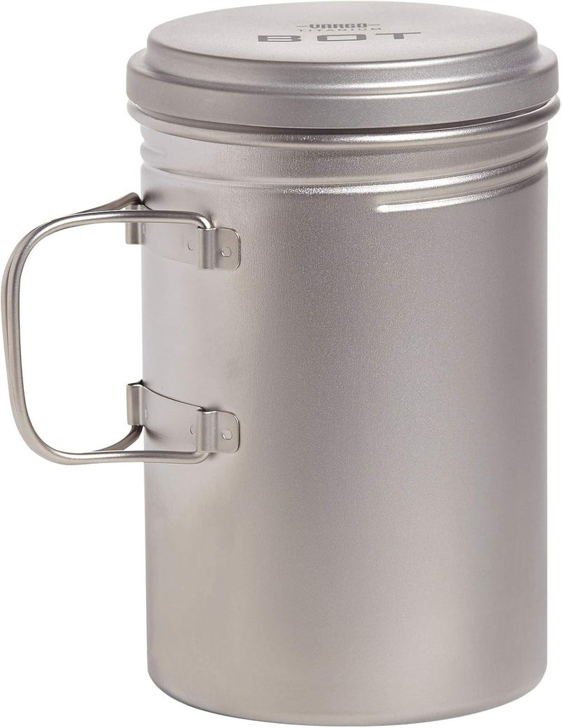 Vargo Titanium BOT Series | BOT-HD Bottle Pot – 1 Liter (34 oz.) Ultralight Water Bottle Cooking Pot Weighs 153 grams (5.4 oz.) | Backpacking Camping - Image 1